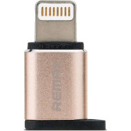 Адаптер REMAX Visual RA-USB2 Micro-USB to Lightning Gold (6954851289814)