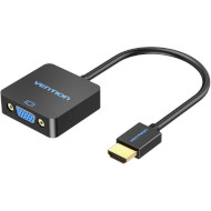 Конвертер видеосигнала VENTION HD Video Converter HDMI - VGA+Audio v1.4 Black (ACRBB)