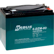 Акумуляторна батарея тягова ORBUS 6-DZM-80 (12В, 80Агод)