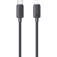 Кабель USAMS US-SJ692 KY 30W Striped Type-C To Lightning Data Cable 1м Black (SJ692USB01)