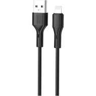 Кабель XO NB230 USB-A to Lightning 1м Black