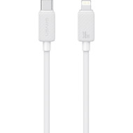 Кабель USAMS US-SJ692 KY Striped Type-C to Lightning 30W Data Cable 1м White (SJ692USB02)