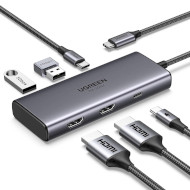 Порт-реплікатор UGREEN CM498 Revodok 206 6-in-1 USB-C Hub (15852)