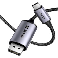 Кабель UGREEN CM556 8K Male to Male Cable USB-C - DisplayPort 2м Gray (25158)