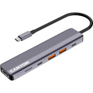 Порт-реплікатор CANYON DS-17 USB-C Multiport Hub 6-in-1 (CNS-TDS17)