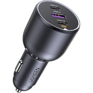 Автомобільний зарядний пристрій UGREEN EC705 130W 2xUSB-C, 1xUSB-A, PD3.0, QC3.0 Car Charger Gray (35025)