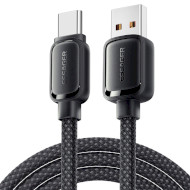 Кабель ESSAGER Jelly Bean 100W Magnetic Data Cable USB-A to Type-C 7A 1м Black (EXCT-TD01-P)