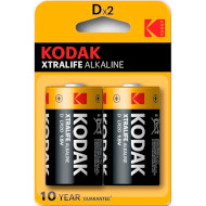 Батарейка KODAK Xtralife D 2шт/уп (BK-XT/LR20-2)