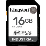 Карта пам'яті KINGSTON microSDHC Industrial 16GB UHS-I U3 V30 A1 Class 10 (SDIT/16GB)