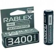 Акумулятор RABLEX 18650 3400mAh 3.7V TipTop