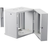 Настінна шафа 19" ZPAS Z-Cube 19" 600x600 15U (скло) (15U, 600x600мм, RAL7035)