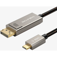 Кабель CABLETIME Premium 8K 60Hz USB-C - DisplayPort 2м Black (CA914074)