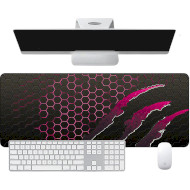 Килимок для миші VOLTRONIC Honeycomb 800x300 Black/Pink (S2382)