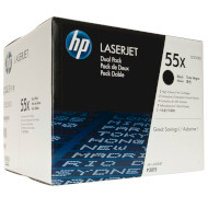 Тонер-картридж HP 55X Dual Pack Black (CE255XD)