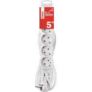 Удлинитель EMOS P0525R White, 5 розеток, 5м