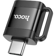 Адаптер OTG HOCO UA31C USB3.0 Portable Adapter Type-C Male to USB-A Female Black