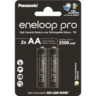 Аккумулятор PANASONIC Eneloop Pro AA 2500mAh 2шт/уп (BK-3HCDE/2CP)