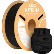 Пластик (филамент) для 3D принтера ELEGOO PLA Matte 1.75mm, 1кг, Matte Black (50.203.0250)