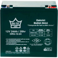 Акумуляторна батарея OR-TEC 12V/24Ah (12В, 24Агод)