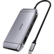 Порт-реплікатор CHOETECH M15 9-in-1 USB-C Adapter Hub with 4K HDMI, 100W PD, 3xUSB 3.0, RJ-45 (HUB-M15)