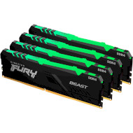 Модуль пам'яті KINGSTON FURY Beast RGB DDR4 3200MHz 64GB Kit 4x16GB (KF432C16BBAK4/64)