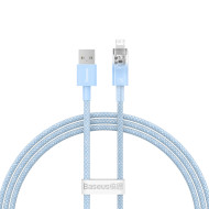 Кабель BASEUS Explorer Series Fast Charging Cable with Smart Temperature Control USB to iP 2.4A 1м Blue (CATS010003)