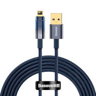 Кабель BASEUS Explorer Series Auto Power-Off Fast Charging Data Cable USB to IP 2.4A 2м Blue (CATS000503)