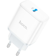 Зарядний пристрій HOCO C104A Stage 1xUSB-C, PD20W White (6931474782892)