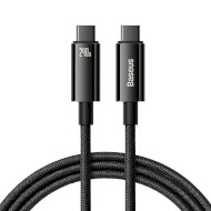 Кабель BASEUS Tungsten Gold Fast Charging Data Cable Type-C to Type-C 240W 2м Black (CAWJ040101)