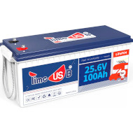 Акумуляторна батарея TIMEUSB LiFePO4 24V 100Ah (25.6В, 100Агод, 2S4P/BMS 100A)