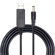 Кабель живлення USB to DC 5.5*2.1mm 9V 1м