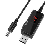 Кабель живлення USB to DC 5.5*2.1mm 9V/12V 1м