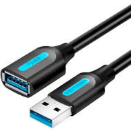 Кабель-подовжувач VENTION USB 3.0 AM/AF 5м Black (CBHBJ)