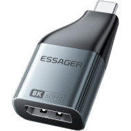 Адаптер ESSAGER 8K@60Hz USB-C - DisplayPort Gray (EZJDP-MJ0G-P)