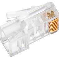 Конектор наскрізний KINGDA RJ-45 UTP Cat.5e 100шт/уп (KD-PG8032-C5E/100)