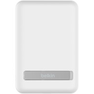 Повербанк MagSafe BELKIN BoostCharge Magnetic Wireless Power Bank 5K + Stand 5000mAh White (BPD004BTWT)