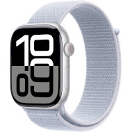 Смарт-годинник APPLE Watch Series 10 GPS 46mm Silver Aluminum Case with Blue Cloud Sport Loop (MWWN3QH/A)