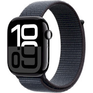 Смарт-годинник APPLE Watch Series 10 GPS 42mm Jet Black Aluminum Case with Ink Sport Loop (MWWG3QH/A)