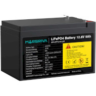 Акумуляторна батарея MARSRIVA LiFePO4 Lead Acid Replacement 12.8V 9Ah (12.8В, 9Агод, BMS) (MR-LFP12-9-LAR)