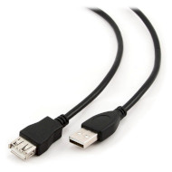 Кабель-удлинитель CABLEXPERT USB2.0 AM/AF Premium 4.5м Black (CCP-USB2-AMAF-15C)