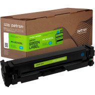 Тонер-картридж PATRON Green Label сумісний з HP 201X Cyan (PN-201XCGL)
