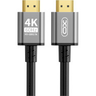 Кабель XO GB017A HDMI v2.0 3м Gray (GB017A-HDMI.TRANISH)