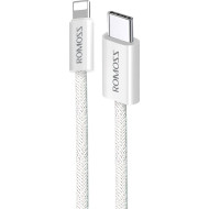 Кабель ROMOSS CB1734 USB-C to Lightning PD 27W 1м White (CB1734-631-114H)