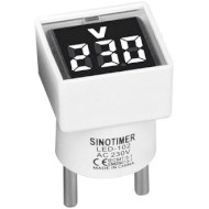 Вольтметр цифровий SINOTIMER LED-102 White