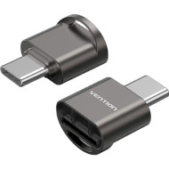 Кардридер VENTION USB 2.0 Type-C MicroSD Card Reader Gray (CLMH0)