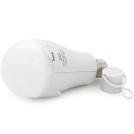 Лампа акумуляторна LED VOLTRONIC Emergency Bulb A60 E27 20W 220V + гачок, акумулятори 2*18650 (YT39393)