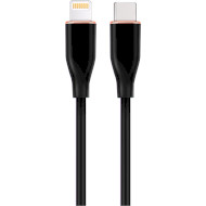 Кабель CABLEXPERT Premium Silicon Type-C to Lightning 1.5м Black (CC-USB2S-CM8PM-1.5M-BK)