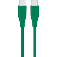 Кабель CABLEXPERT Premium Silicon Type-C to Type-C PD 60W 1.5м Midnight Green (CC-USB2S-CMCM-1.5M-G)