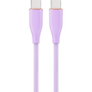 Кабель CABLEXPERT Premium Silicon Type-C to Type-C PD 60W 1.5м Purple (CC-USB2S-CMCM-1.5M-P)