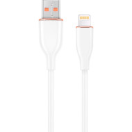 Кабель CABLEXPERT Premium Silicon USB-A to Lightning 1.5м White (CC-USB2S-AM8PM-1.5M-W)